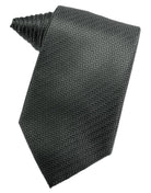 Cardi Asphalt Herringbone Necktie