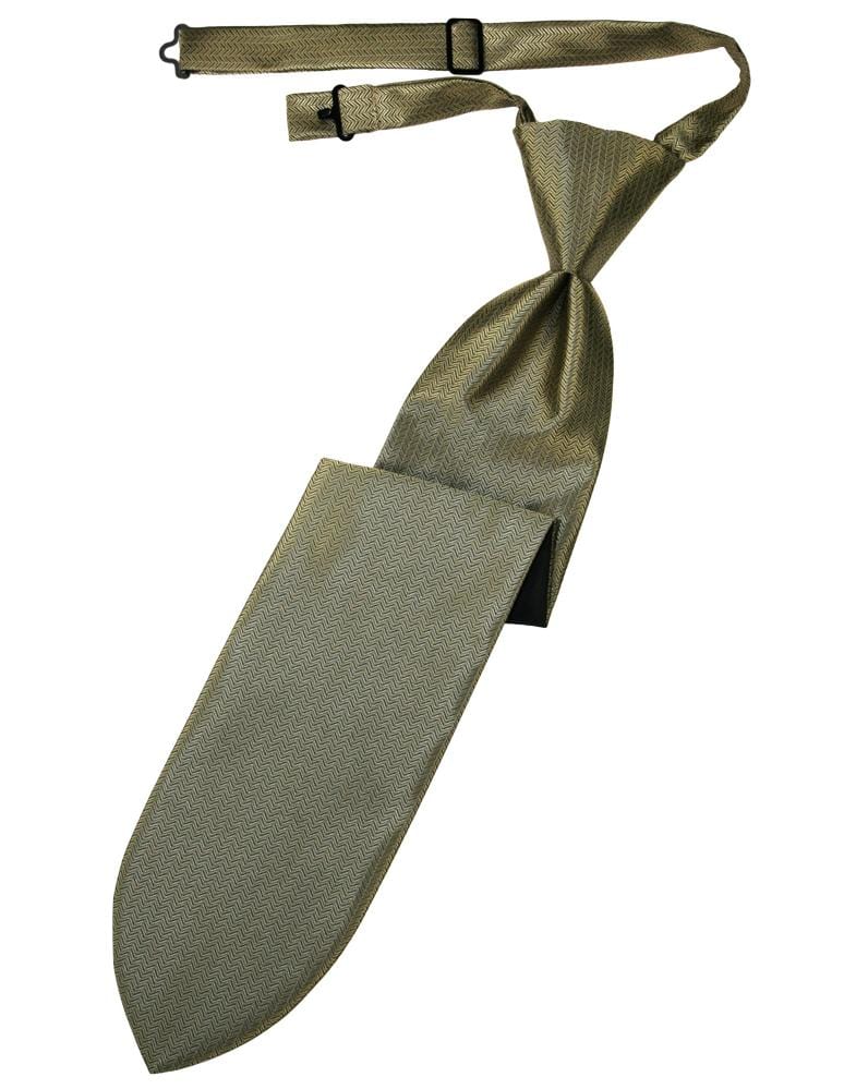 Cardi Bamboo Herringbone Kids Necktie