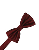 Cardi Claret Herringbone Kids Bow Tie