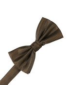 Cardi Espresso Herringbone Bow Tie