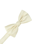 Cardi Ivory Herringbone Kids Bow Tie