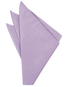 Cardi Lavender Herringbone Pocket Square