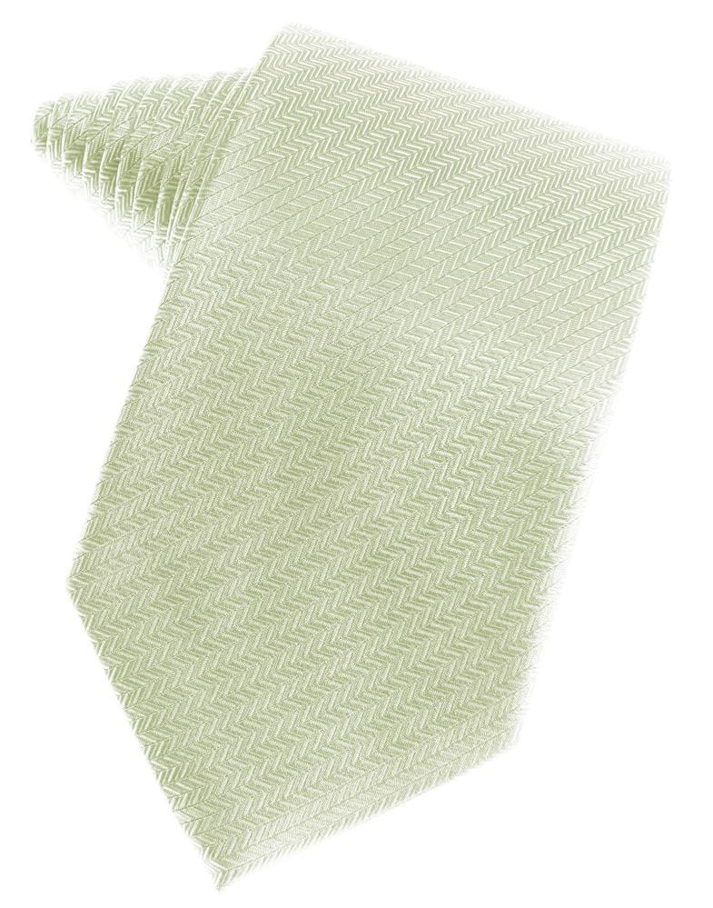 Cardi Pistachio Herringbone Necktie