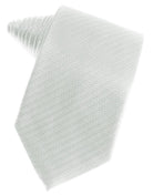 Cardi Platinum Herringbone Necktie