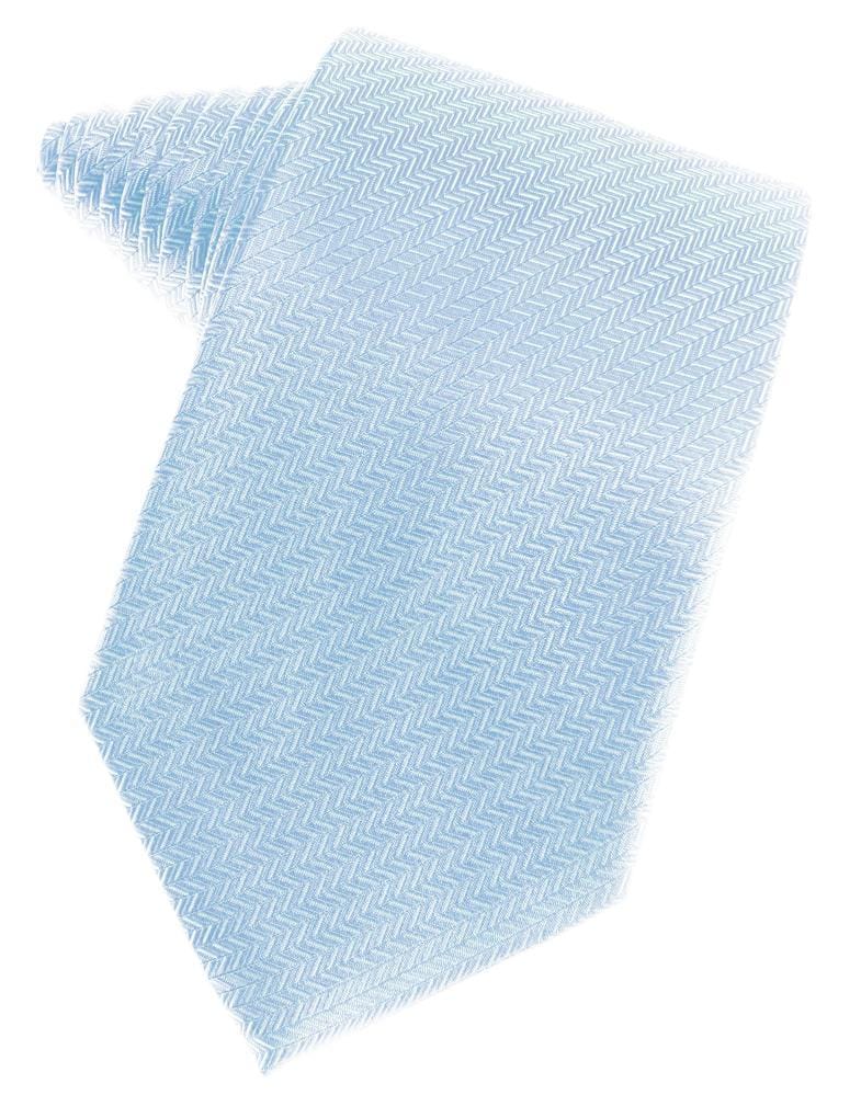 Cardi Powder Blue Herringbone Necktie