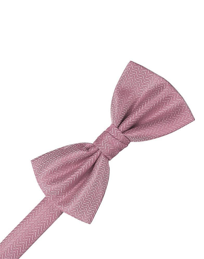 Cardi Rose Herringbone Kids Bow Tie