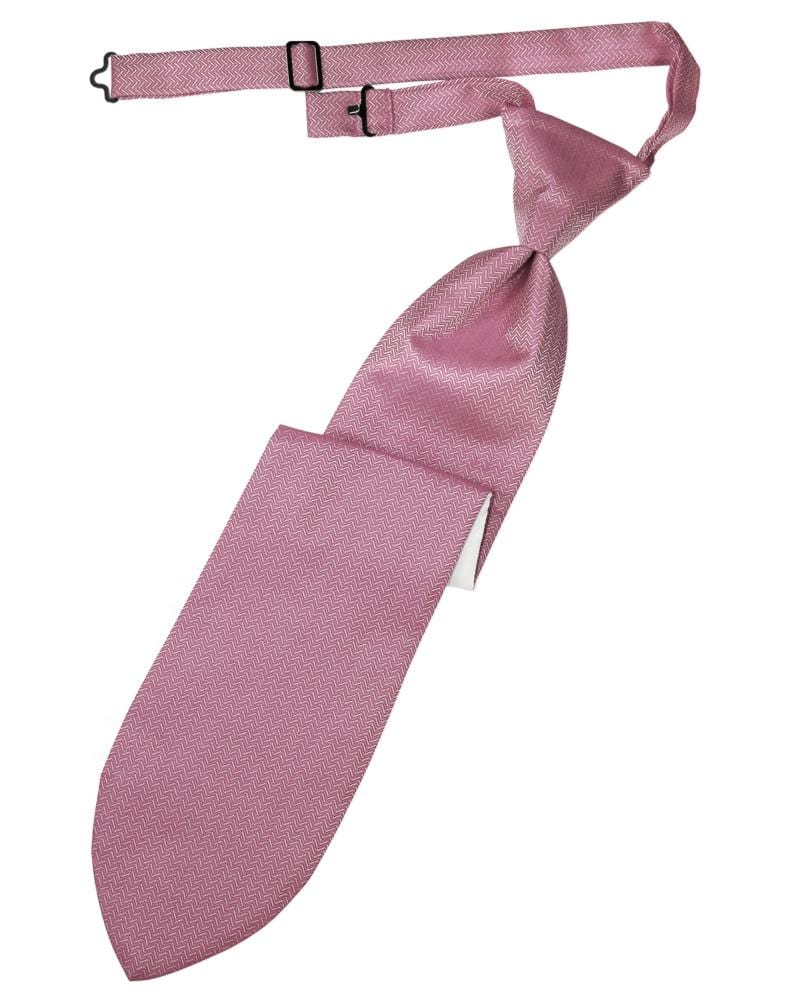 Cardi Rose Herringbone Kids Necktie