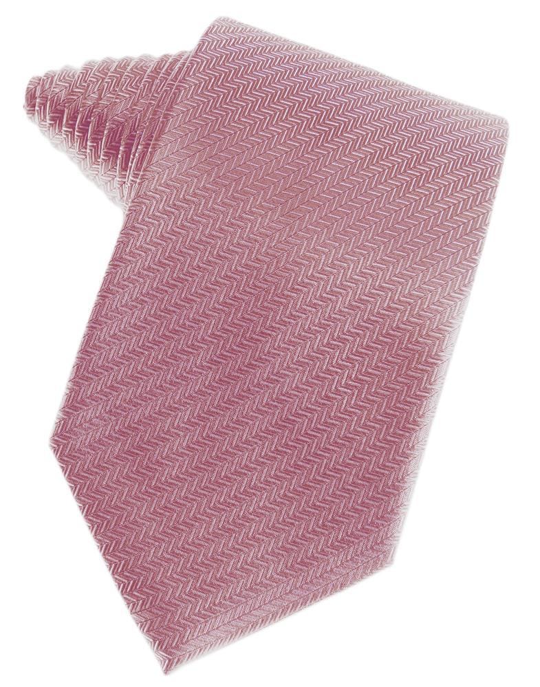 Cardi Rose Herringbone Necktie