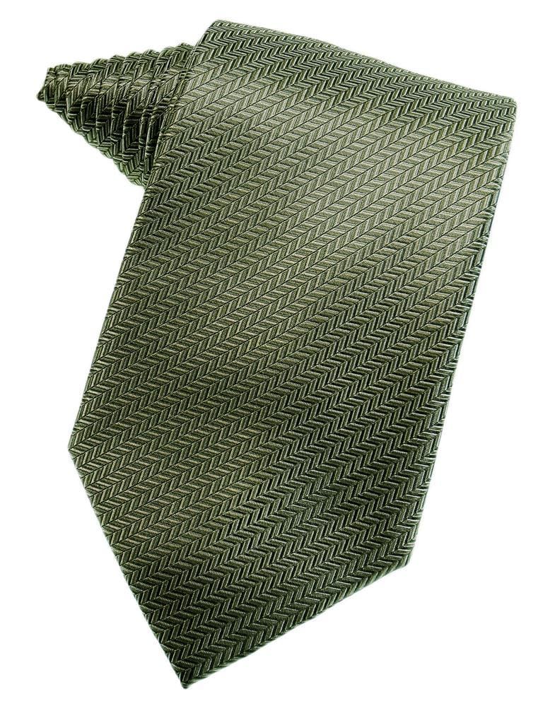 Cardi Sage Herringbone Necktie