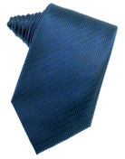 Cardi Sapphire Herringbone Necktie