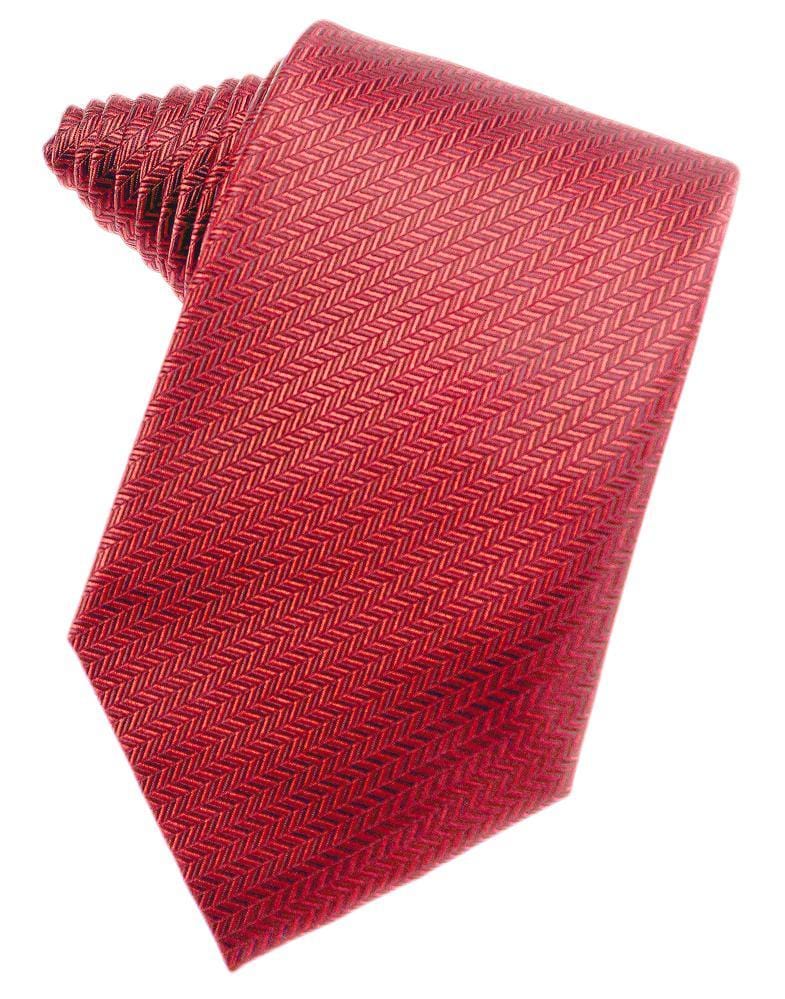 Cardi Watermelon Herringbone Necktie