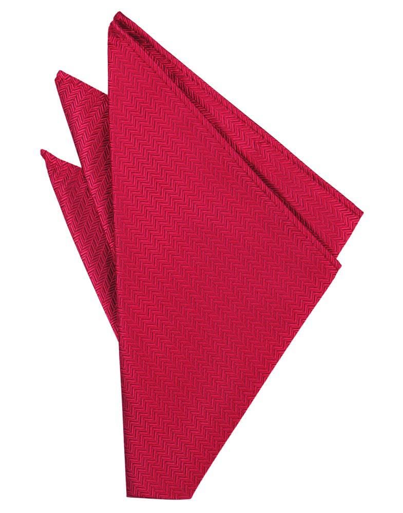 Cardi Watermelon Herringbone Pocket Square