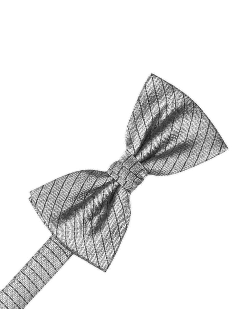 Cardi Pre-Tied Silver Palermo Kids Bow Tie