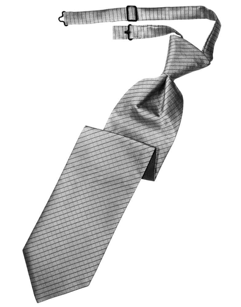 Cardi Silver Palermo Kids Necktie