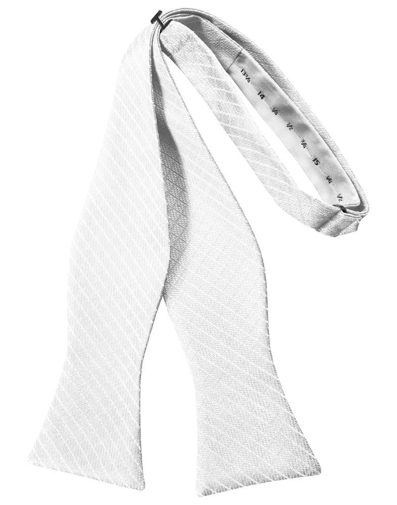 Cardi Self Tie White Palermo Bow Tie