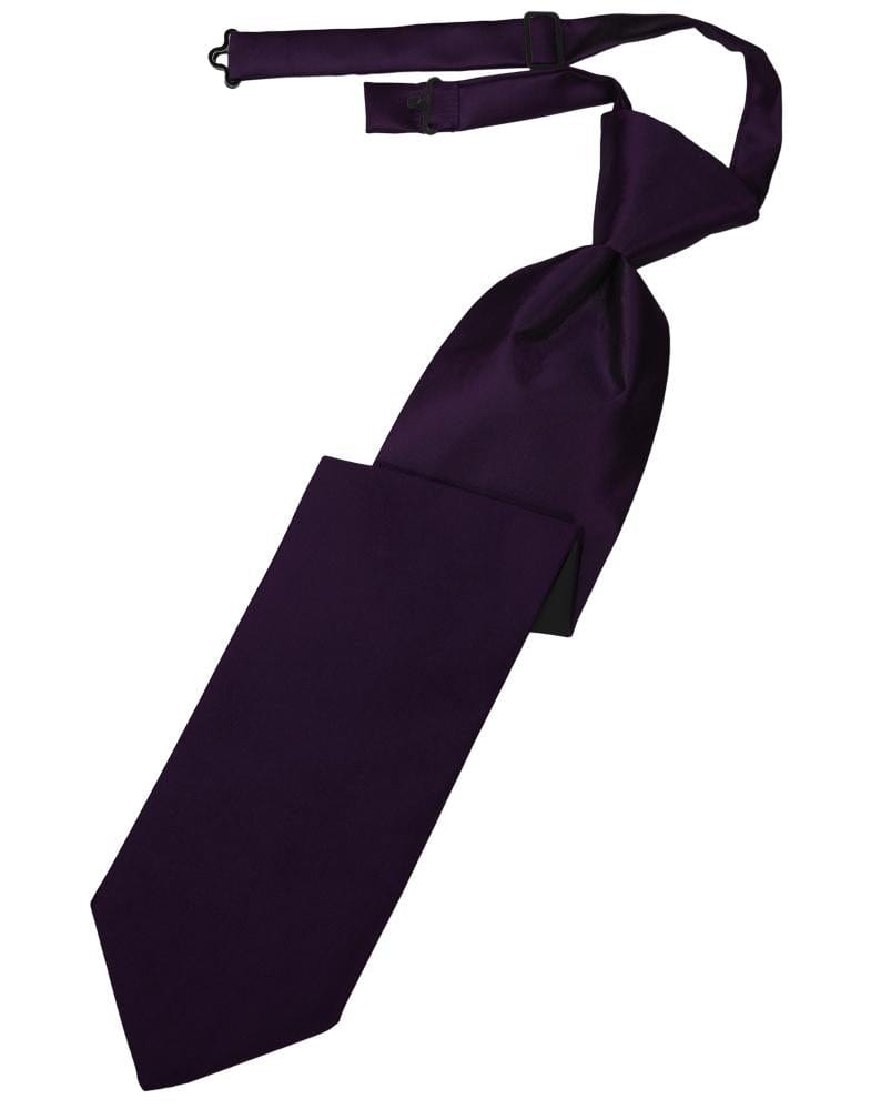 Cardi Amethyst Luxury Satin Kids Necktie