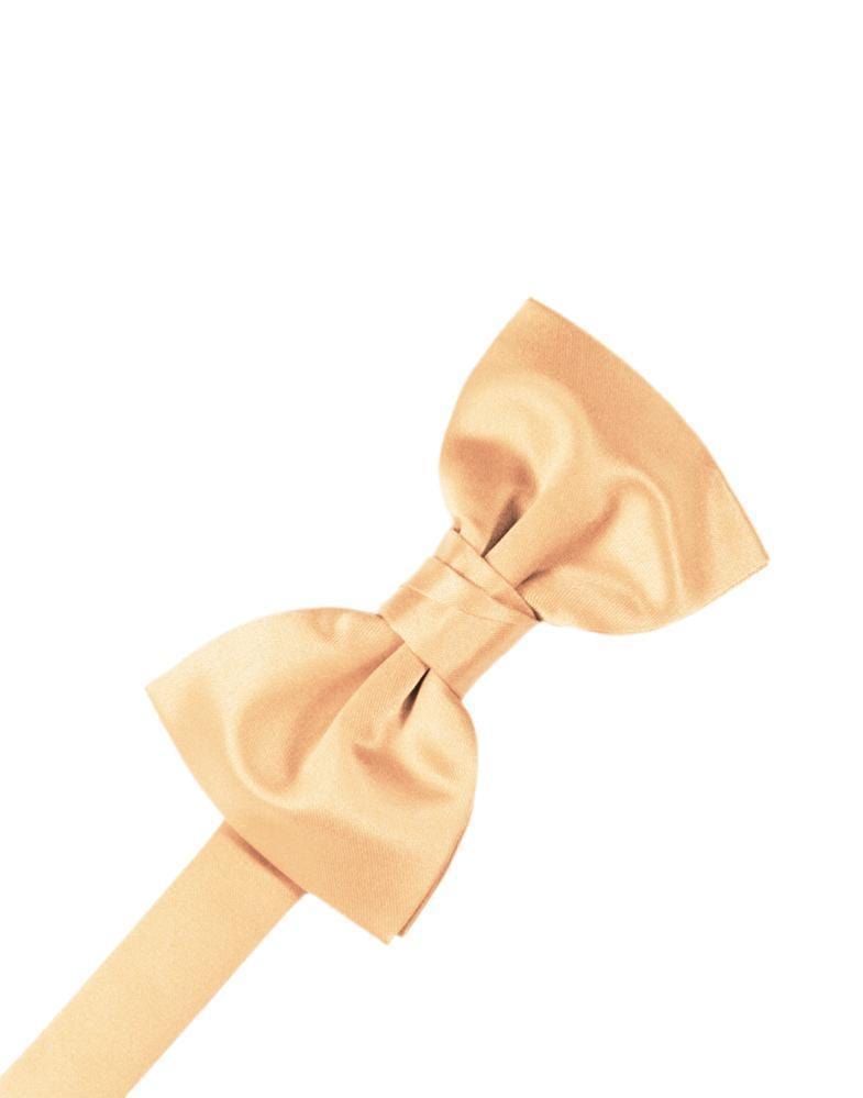 Cardi Pre-Tied Apricot Luxury Satin Kids Bow Tie