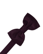 Cardi Pre-Tied Berry Luxury Satin Kids Bow Tie