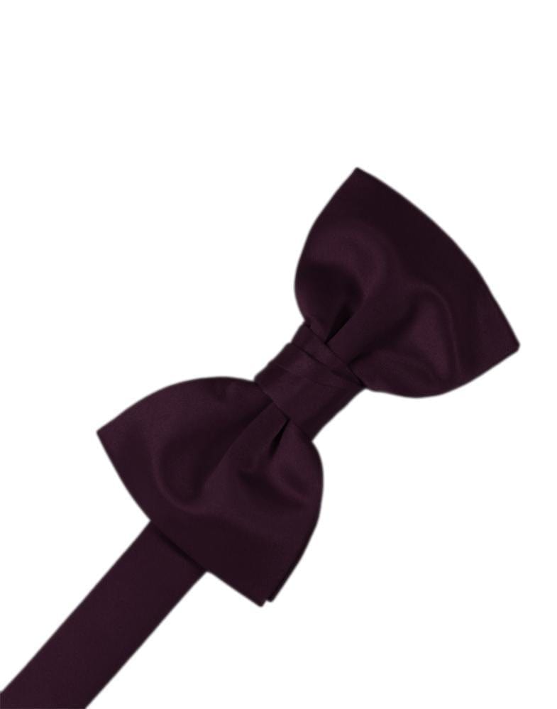 Cardi Pre-Tied Berry Luxury Satin Kids Bow Tie