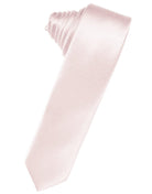 Classic Collection Blush Luxury Satin Skinny Necktie