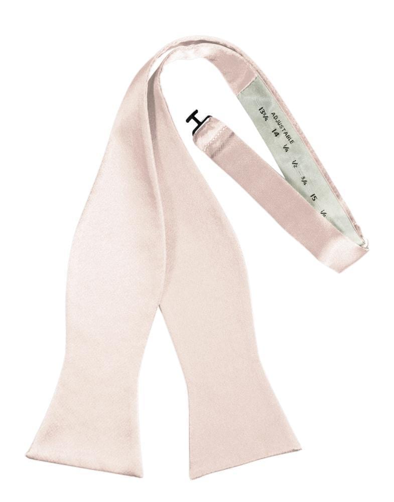 Cardi Self Tie Blush Luxury Satin Bow Tie