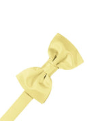 Cardi Pre-Tied Canary Luxury Satin Kids Bow Tie