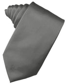 Cardi Charcoal Luxury Satin Necktie