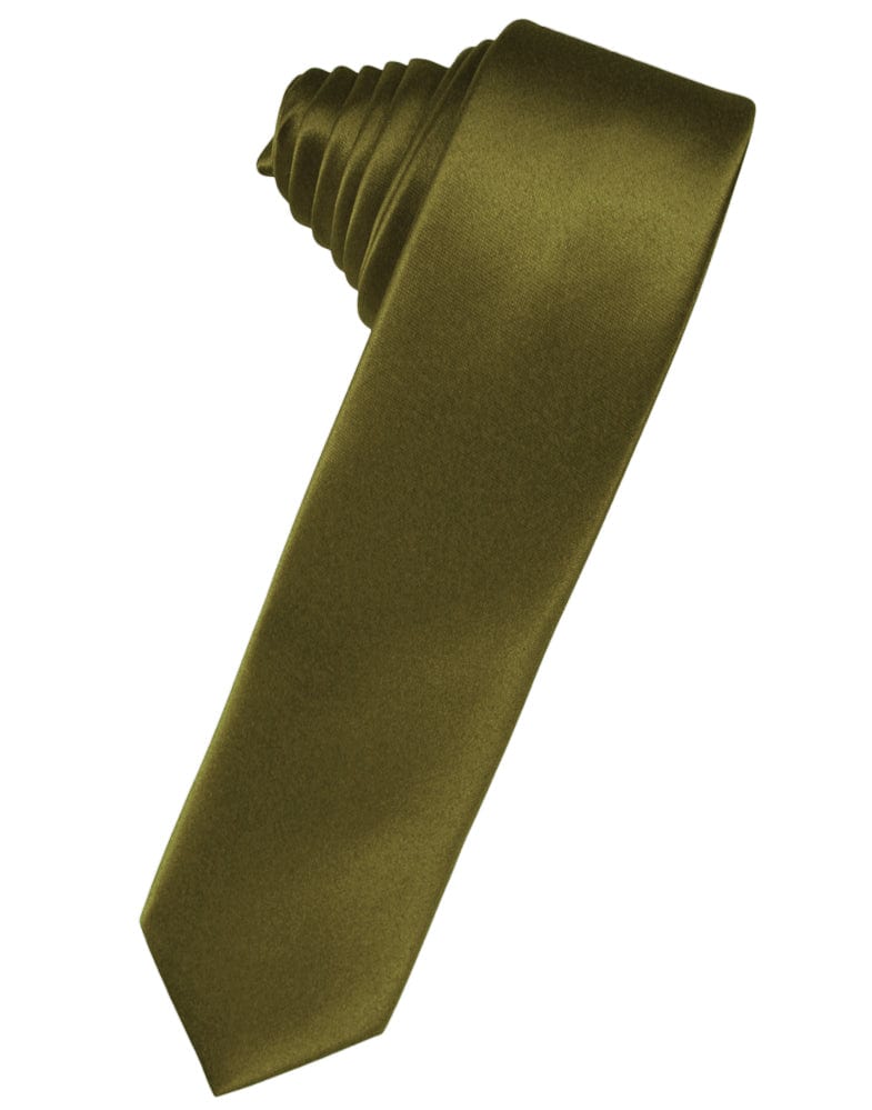 Classic Collection Fern Luxury Satin Skinny Necktie