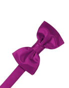 Cardi Pre-Tied Fuchsia Luxury Satin Bow Tie