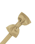 Cardi Pre-Tied Golden Luxury Satin Kids Bow Tie