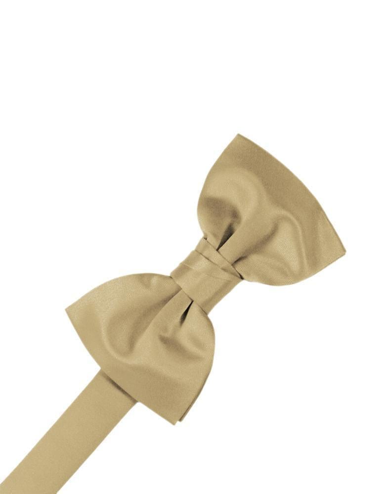 Cardi Pre-Tied Golden Luxury Satin Kids Bow Tie