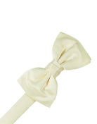 Cardi Pre-Tied Ivory Luxury Satin Bow Tie