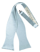 Cardi Self Tie Light Blue Luxury Satin Bow Tie