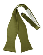 Cardi Self Tie Moss Luxury Satin Bow Tie