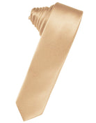 Classic Collection Peach Luxury Satin Skinny Necktie