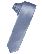 Classic Collection Periwinkle Luxury Satin Skinny Necktie