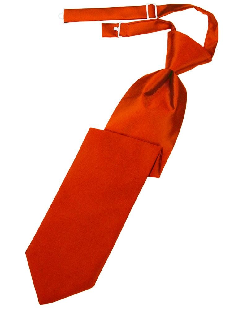 Cardi Persimmon Luxury Satin Kids Necktie