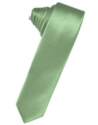 Classic Collection Sage Luxury Satin Skinny Necktie