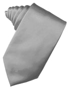 Cardi Silver Luxury Satin Necktie