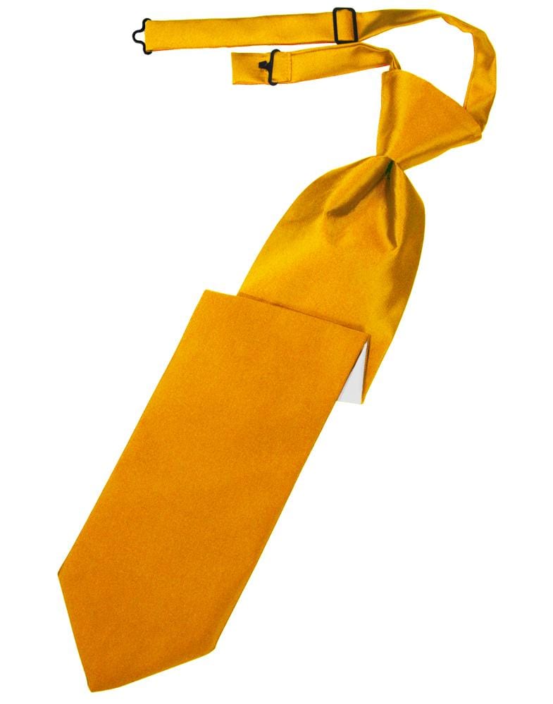 Cardi Tangerine Luxury Satin Kids Necktie