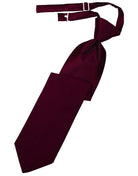 Cardi Wine Luxury Satin Kids Necktie