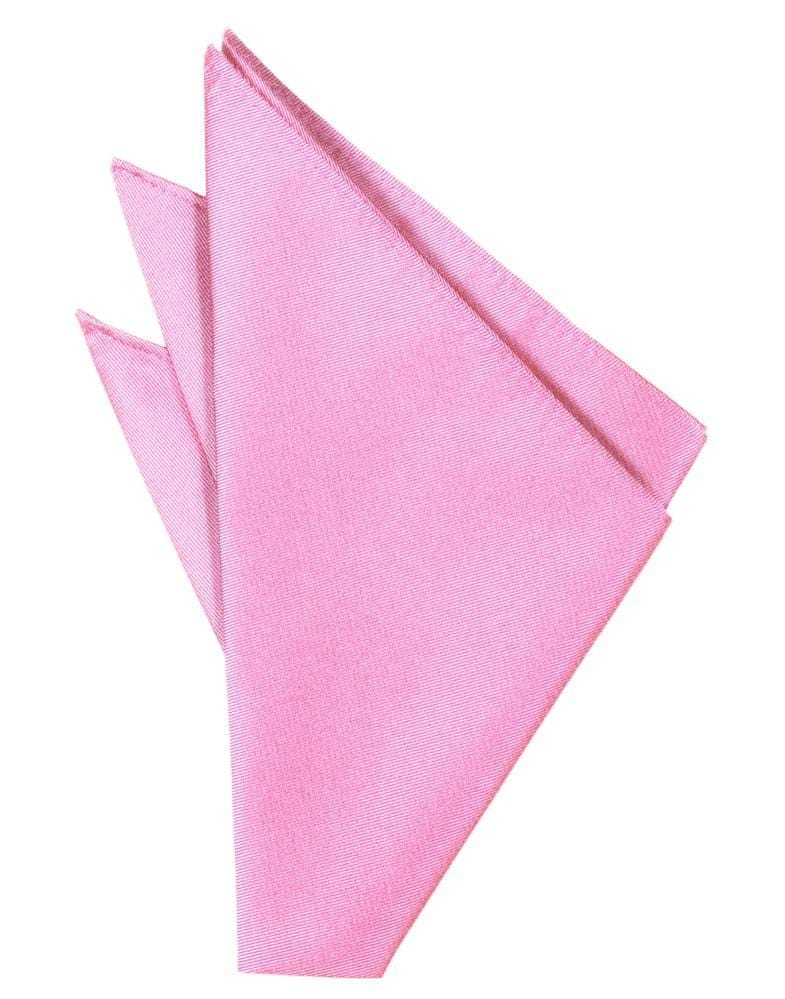 Cardi Bubblegum Solid Twill Pocket Square