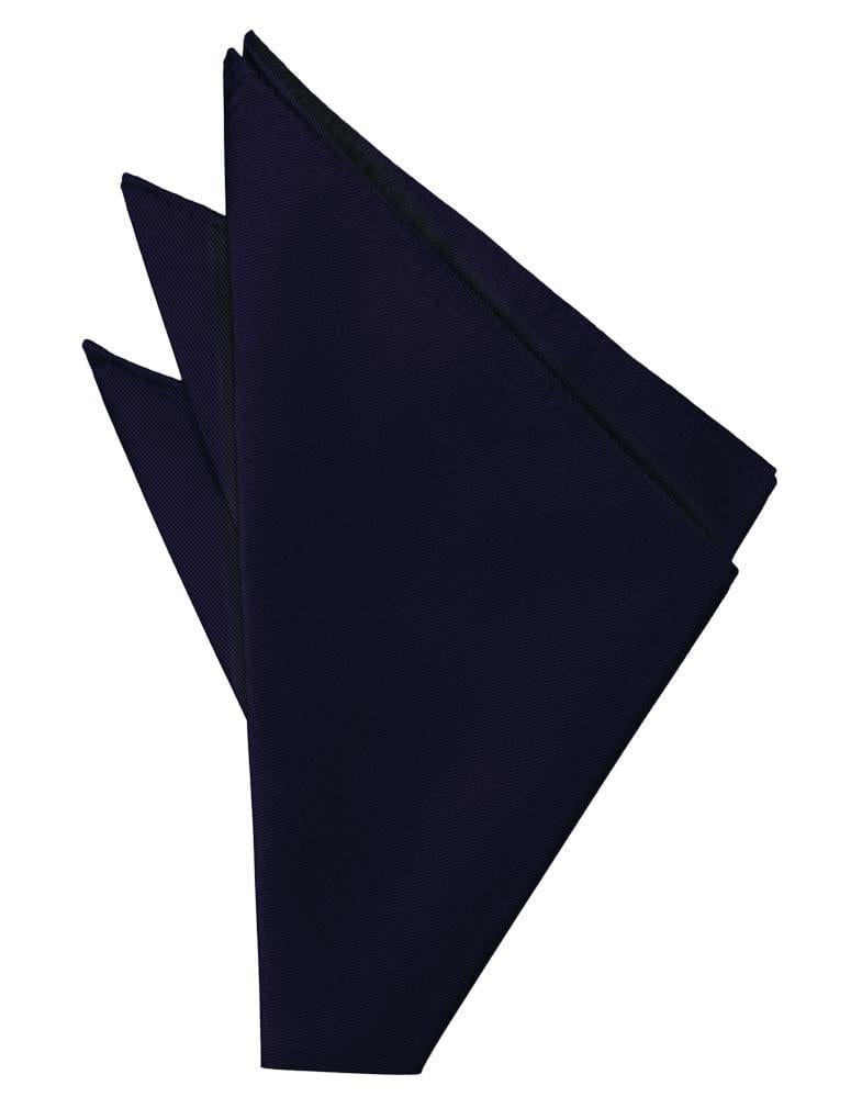 Cardi Navy Solid Twill Pocket Square