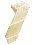 Classic Collection Bamboo Striped Satin Skinny Necktie