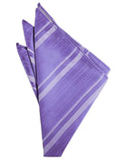 Cardi Freesia Striped Satin Pocket Square