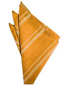 Cardi Mandarin Striped Satin Pocket Square