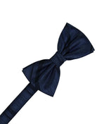 Cardi Pre-Tied Midnight Striped Satin Kids Bow Tie