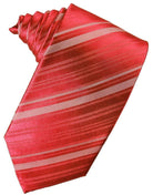 Cardi Persimmon Striped Satin Necktie