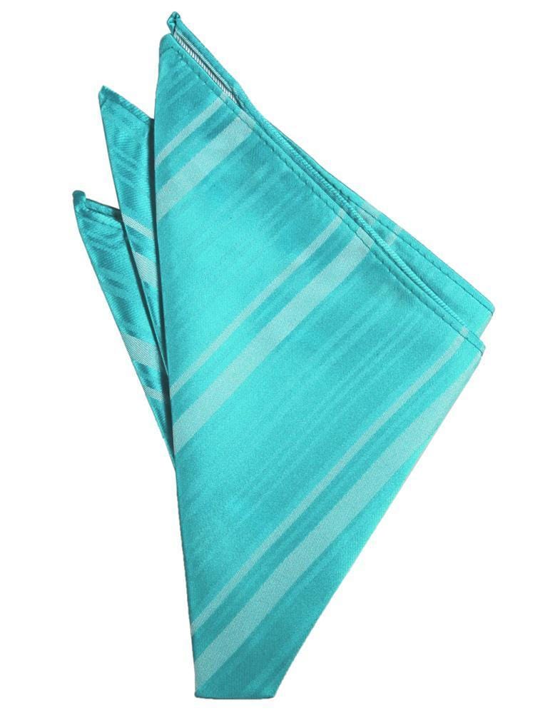 Cardi Pool Striped Satin Pocket Square