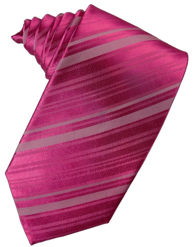 Cardi Watermelon Striped Satin Necktie